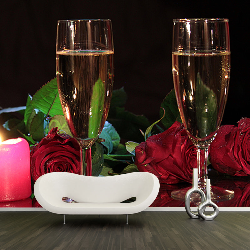 High Alcohol Content Mural Modern for Bar Mildew Resistant Wall Covering