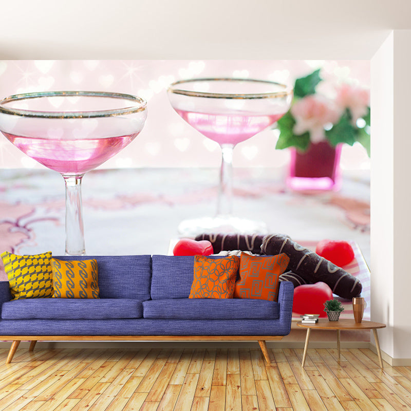 Photography Drunken Liquor Mural Wall Decor Eco-friendly Wallpaper for Bar