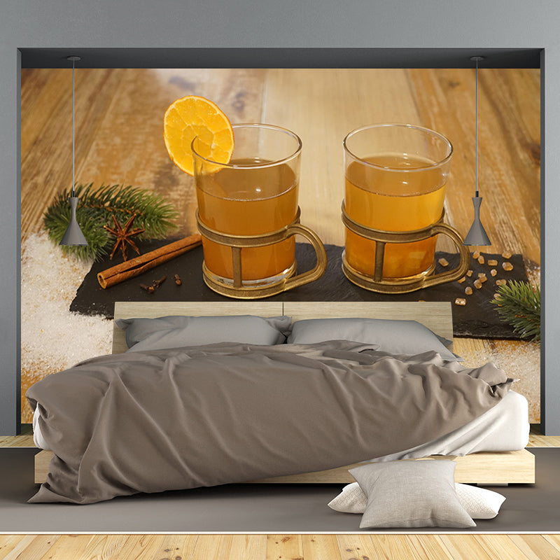 High Alcohol Content Wall Mural for Restaurant Mildew Resistant Wall Decor