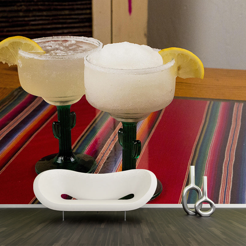 High Alcohol Content Wall Mural for Restaurant Mildew Resistant Wall Decor