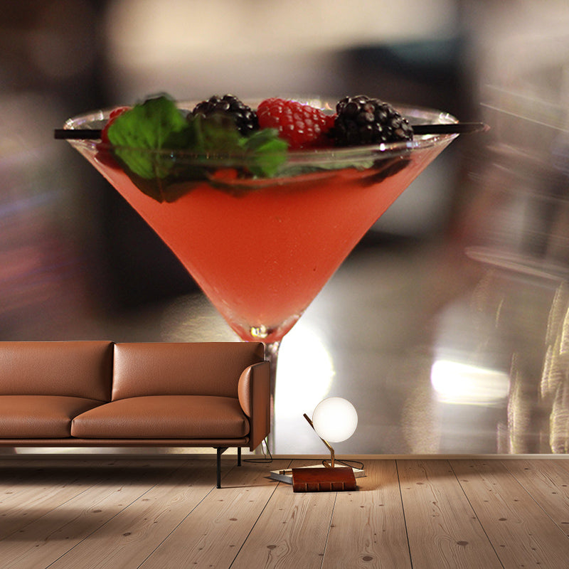 Customized Drunken Liquor Mural Wall Decor Eco-friendly Wallpaper for Pub