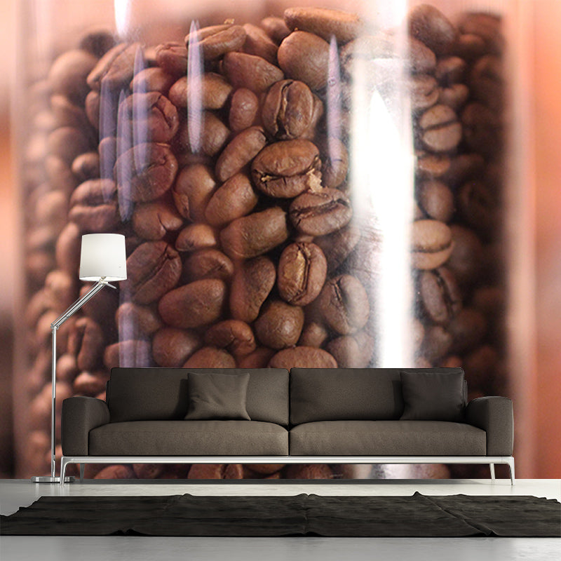 Customized Fragrant Coffee Beans Mural Wall Decor Environment Friendly for Coffee Shop