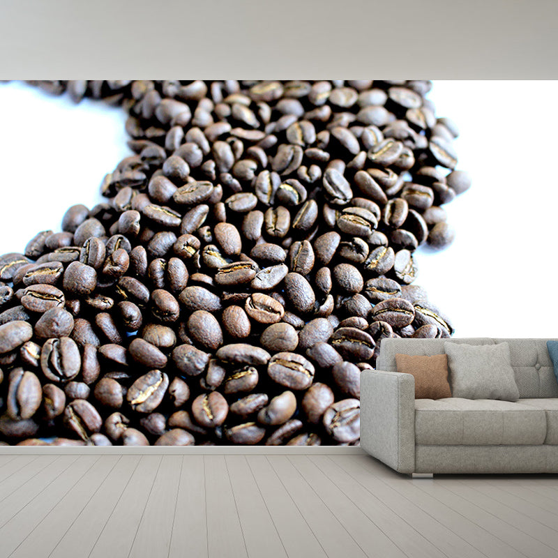 Customized Fragrant Coffee Beans Mural Wall Decor Eco-friendly for Coffee Shop
