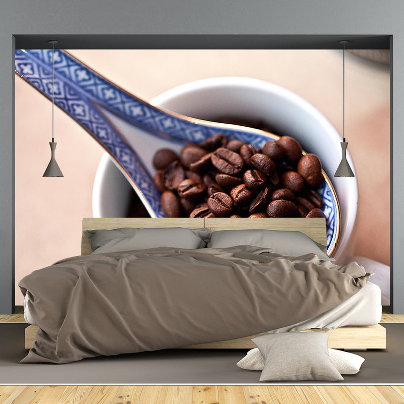 Customized Fragrant Coffee Beans Mural Wall Decor Eco-friendly for Coffee Shop