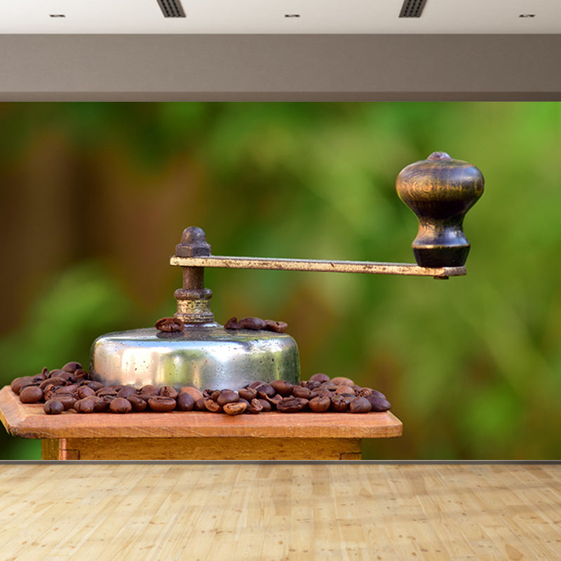 Customized Fragrant Coffee Beans Mural Wall Decor Eco-friendly for Coffee Shop