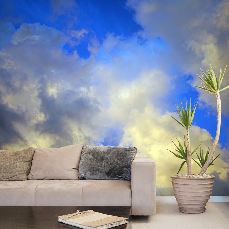 Cloudy Sky Modern Murals Environment Friendly Wallpaper for Sitting Room Wall Decor
