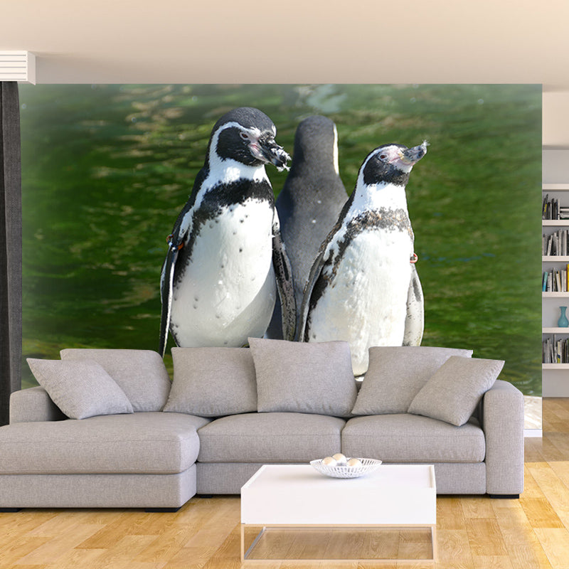 Antarctic Penguins Wall Murals Contemporary Environment Friendly Wall Art for Bedroom