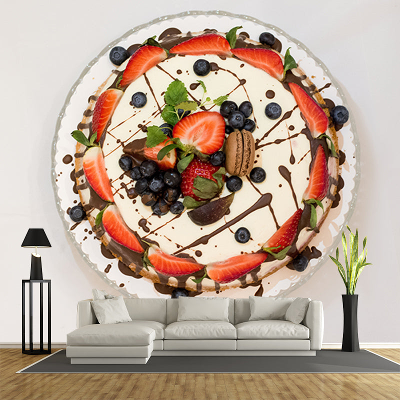 Delicious Cake Wall Paper Murals Mildew Resistant Cake Shop Wall Decor