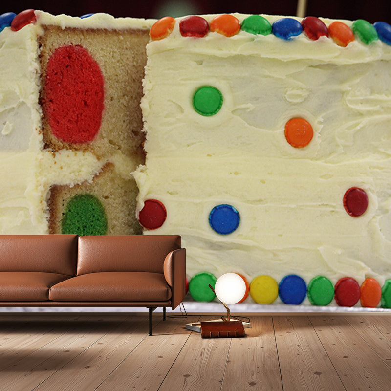 Delicious Cake Wall Paper Murals Mildew Resistant Cake Shop Wall Decor