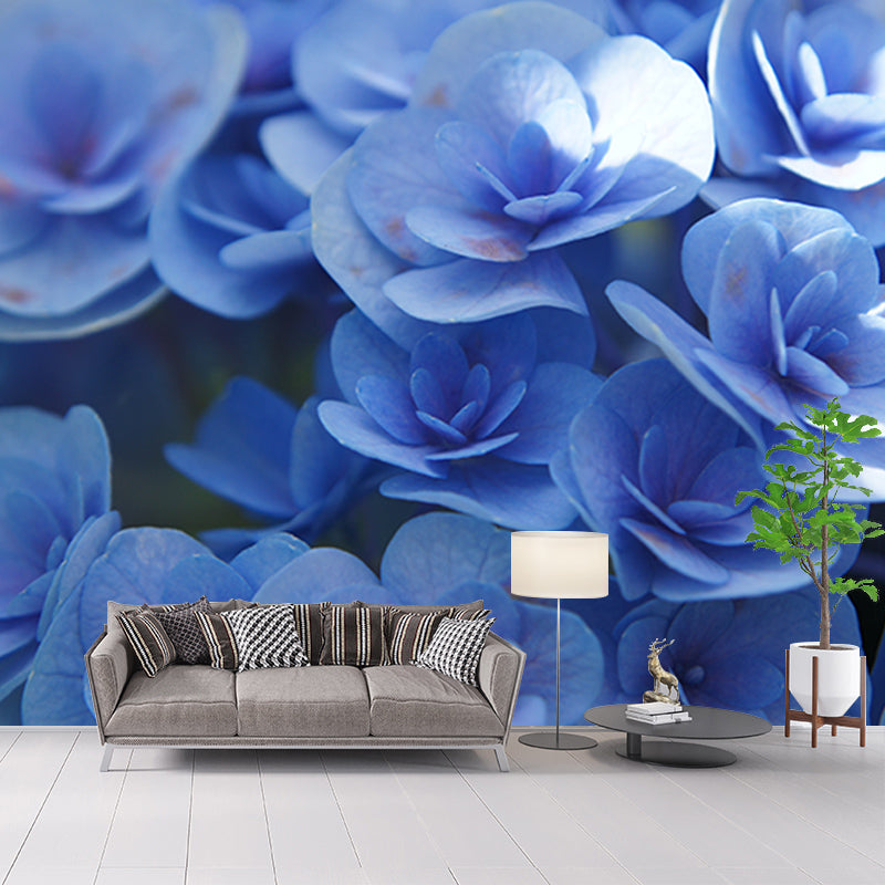 Blooming Hydrangea Wall Murals for Home Decoration Stain Resistant, Personalised Size
