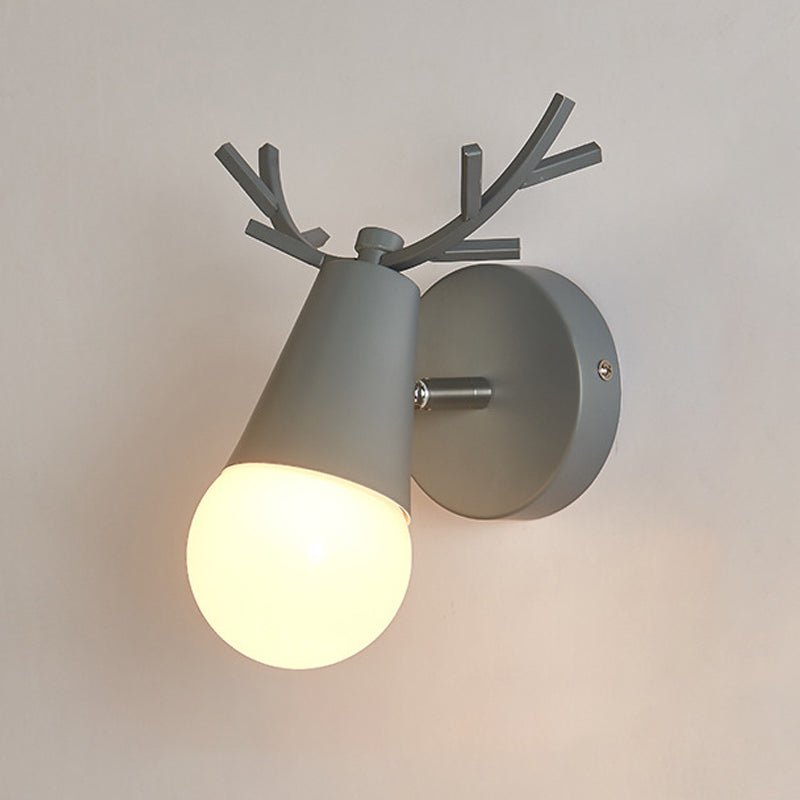Lampade per lampada a parete singola per salotto per soggiorno per salotto per la camera da letto per soggiorno a parete Nordic Macron Macron Antler Sconce per soggiorno