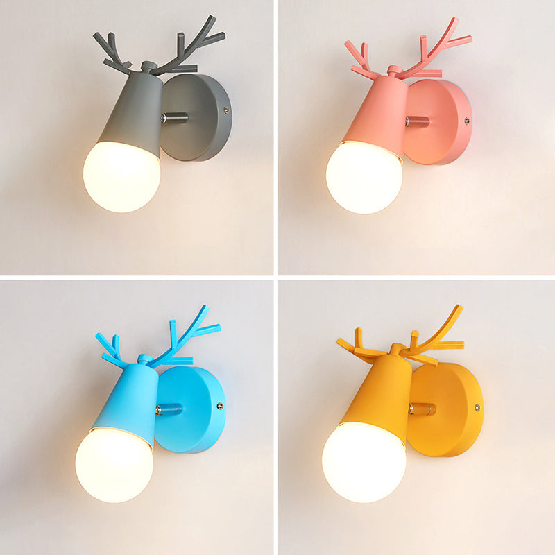 Lampade per lampada a parete singola per salotto per soggiorno per salotto per la camera da letto per soggiorno a parete Nordic Macron Macron Antler Sconce per soggiorno