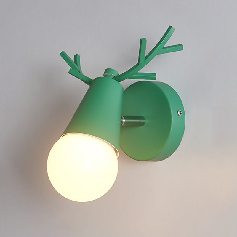 Lampade per lampada a parete singola per salotto per soggiorno per salotto per la camera da letto per soggiorno a parete Nordic Macron Macron Antler Sconce per soggiorno