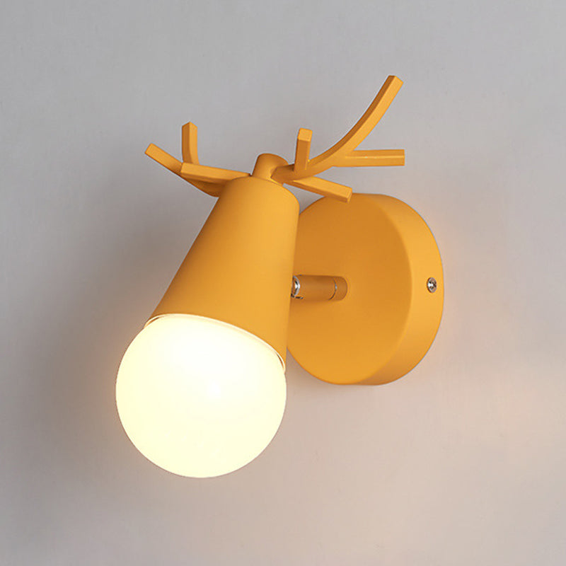 Lampade per lampada a parete singola per salotto per soggiorno per salotto per la camera da letto per soggiorno a parete Nordic Macron Macron Antler Sconce per soggiorno