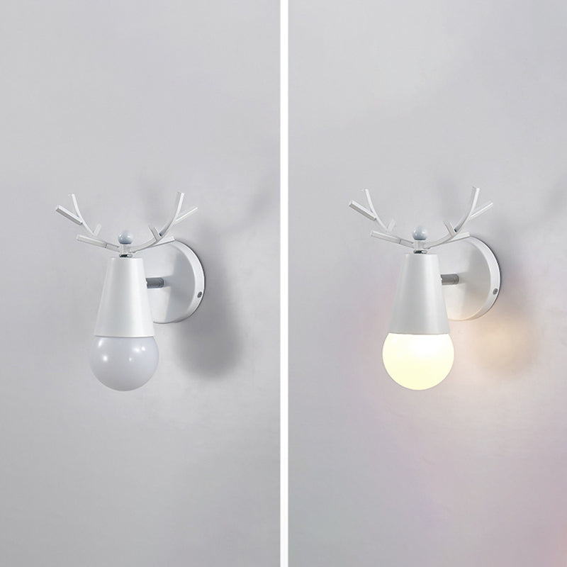 Lampade per lampada a parete singola per salotto per soggiorno per salotto per la camera da letto per soggiorno a parete Nordic Macron Macron Antler Sconce per soggiorno