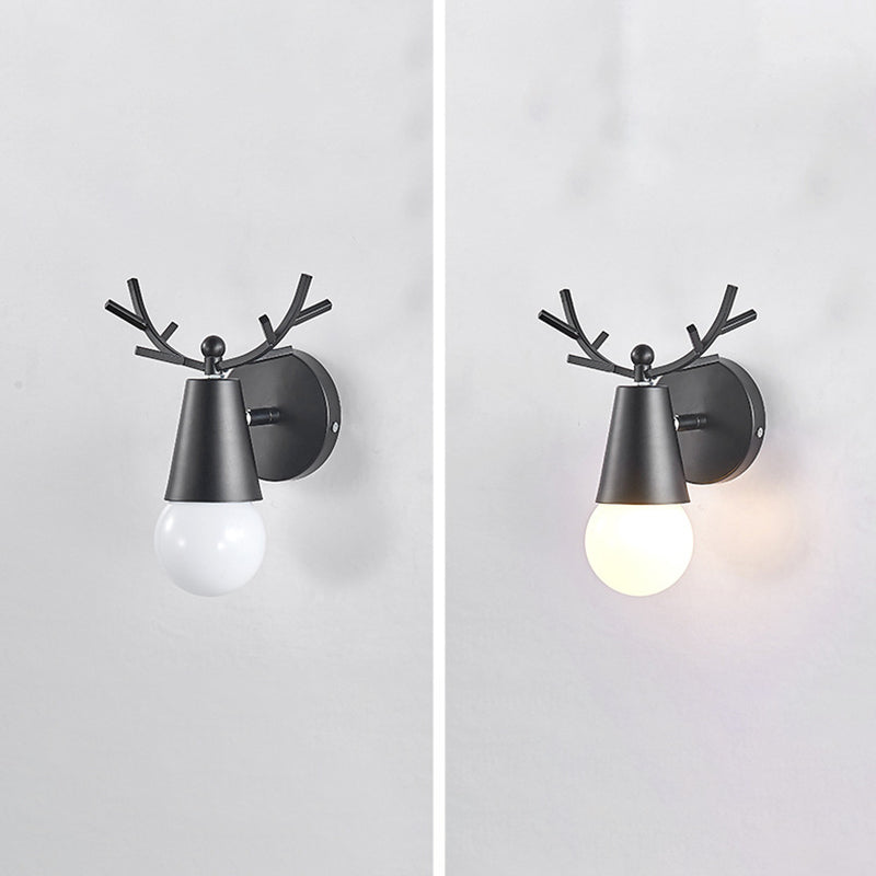 Lampade per lampada a parete singola per salotto per soggiorno per salotto per la camera da letto per soggiorno a parete Nordic Macron Macron Antler Sconce per soggiorno