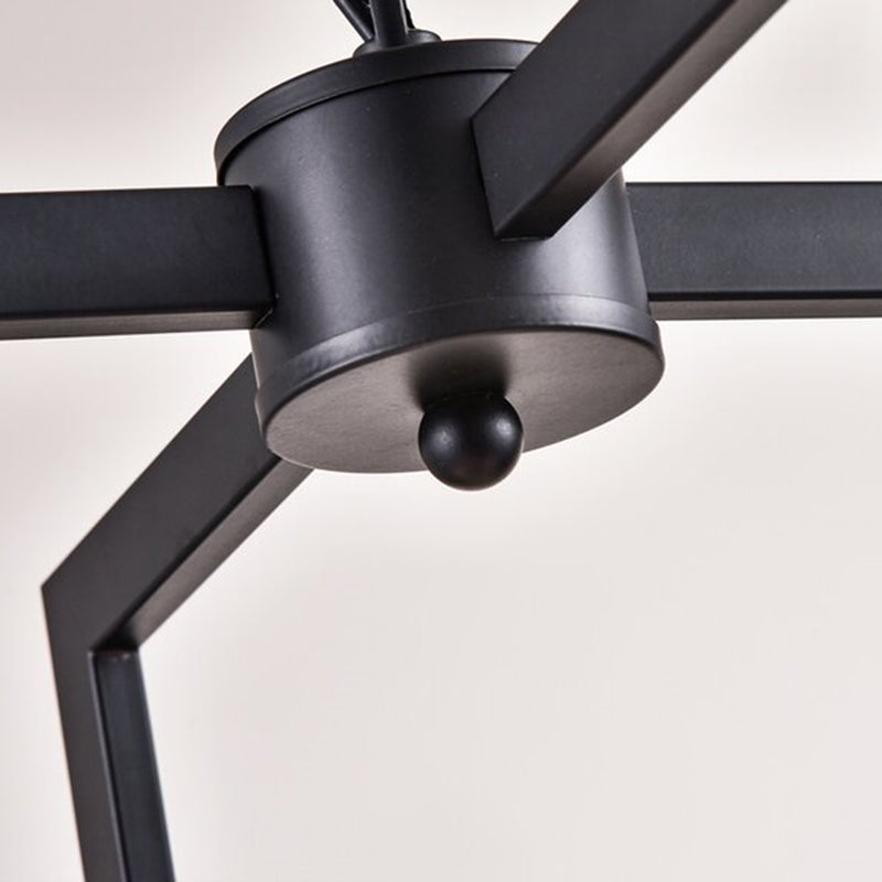 Luz de lámpara de araña de la jaula Iluminación colgante metálica industrial para restaurante