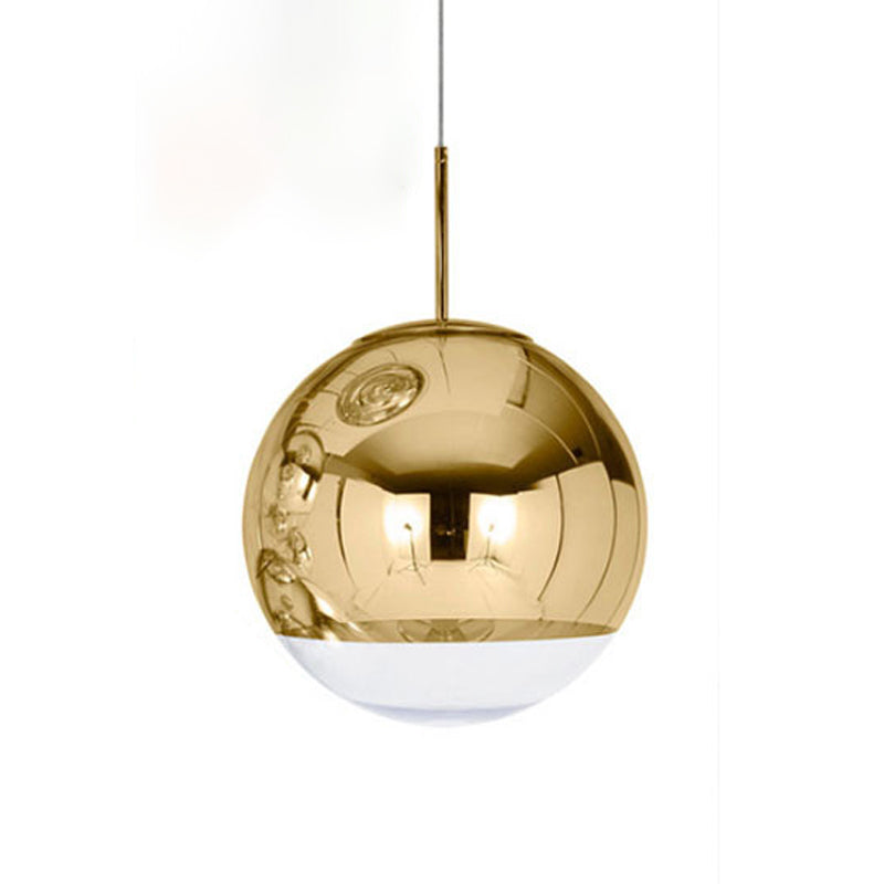 Mirror Glass Luz colgante Tombra Globe Luz colgante moderna para sala de estar