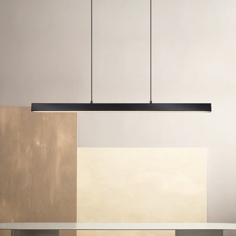 Modern Style LED Island Light Acrylic Shade Hanging Lighting Fixtures for Dining Room