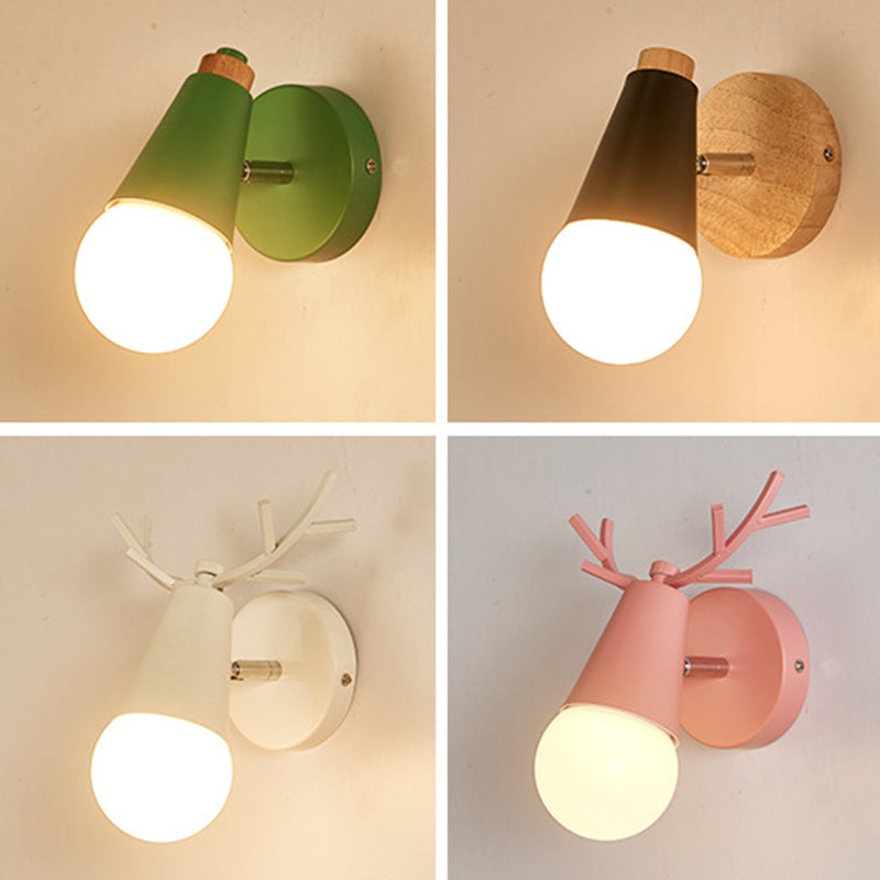 Luz de mini lámpara de bombilla simple contemporánea de la pared de la pared de la pared de macron