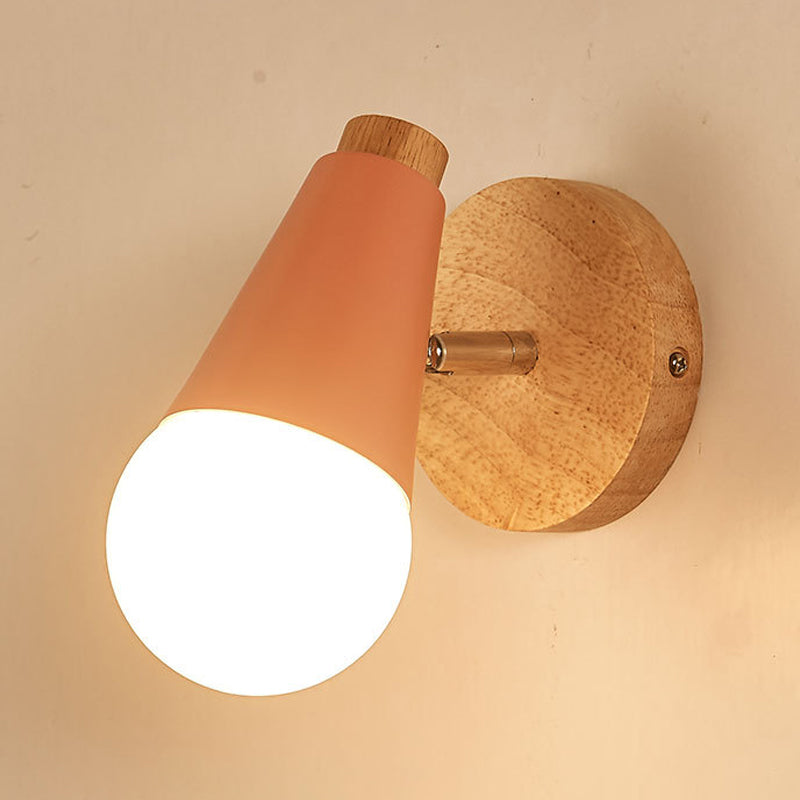 Luz de mini lámpara de bombilla simple contemporánea de la pared de la pared de la pared de macron