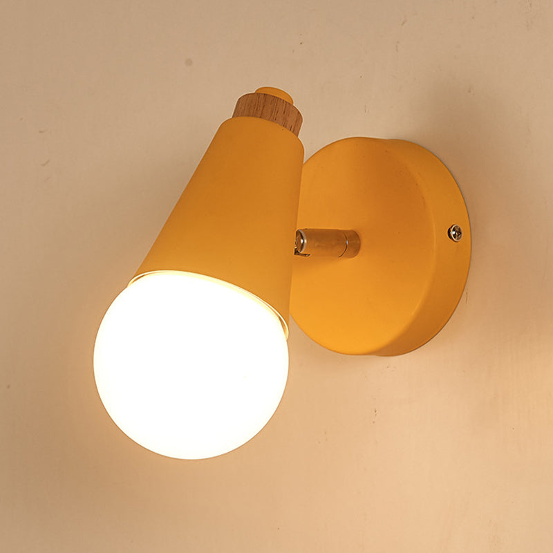 Luz de mini lámpara de bombilla simple contemporánea de la pared de la pared de la pared de macron