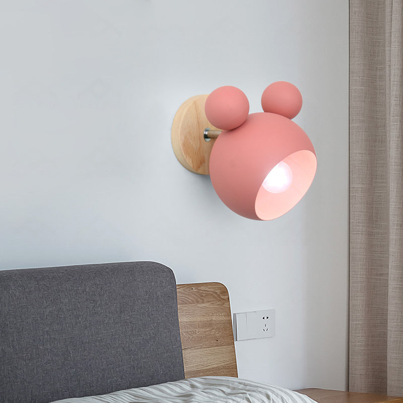 Modern Macron Wall Sponce One-Bulb Panda Wall Lights Lightsing para niños