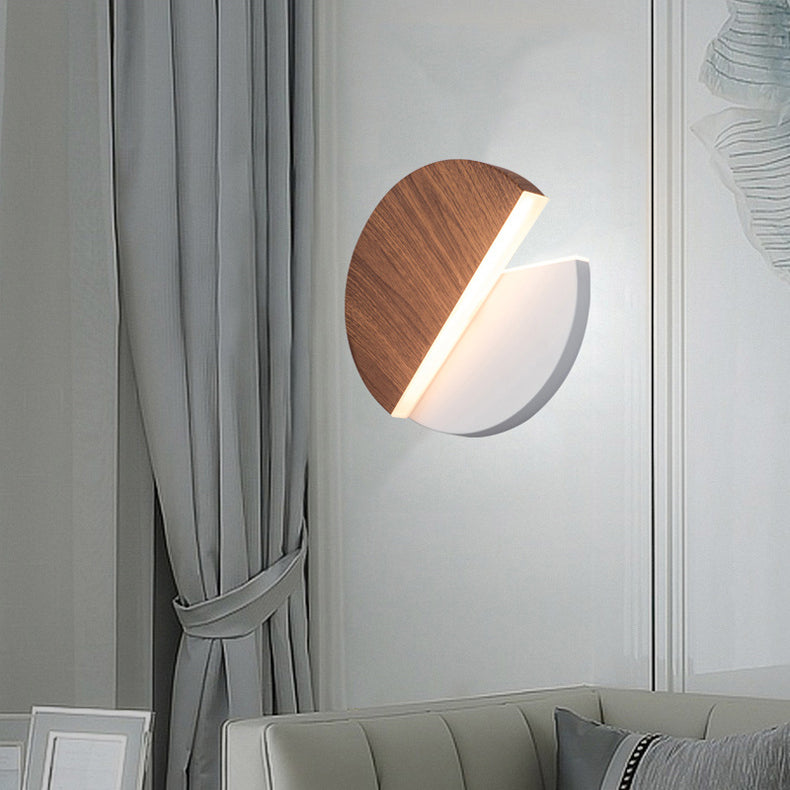 Stile moderno a forma rotonda a led monte a monte leggera camera da letto da letto da comodino lampada con applique