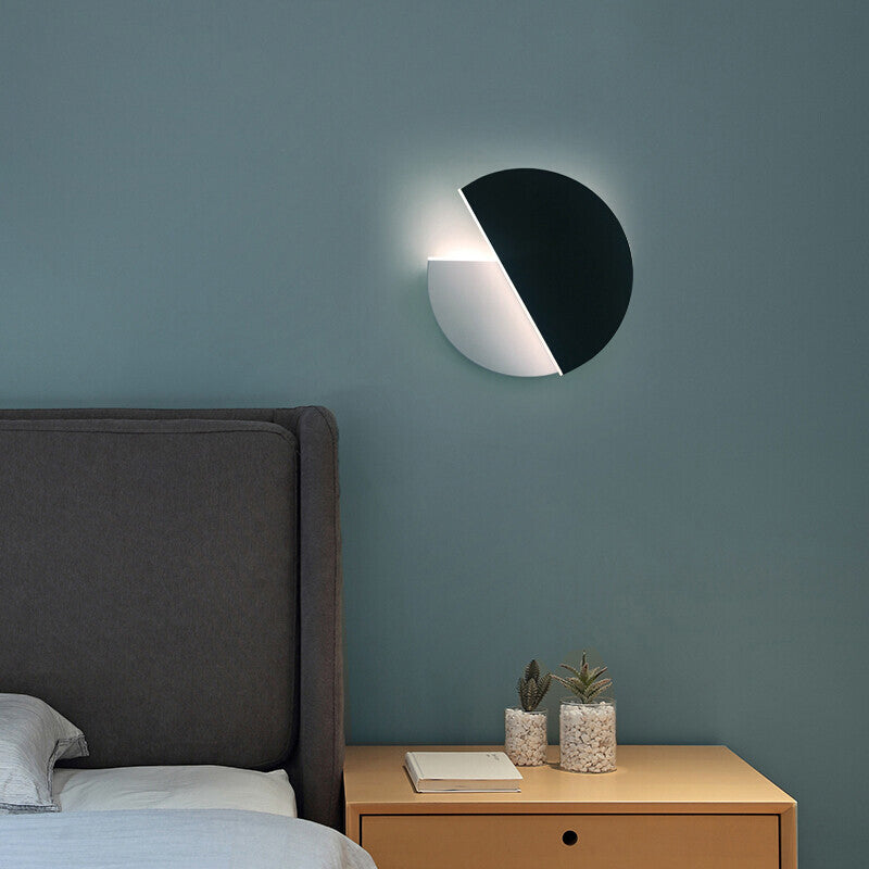 Stile moderno a forma rotonda a led monte a monte leggera camera da letto da letto da comodino lampada con applique