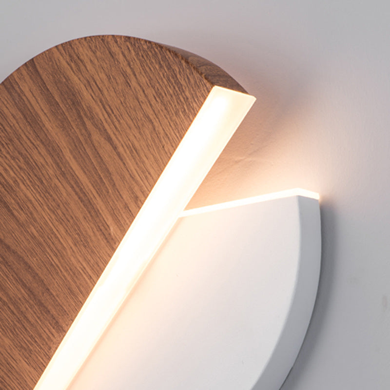 Stile moderno a forma rotonda a led monte a monte leggera camera da letto da letto da comodino lampada con applique