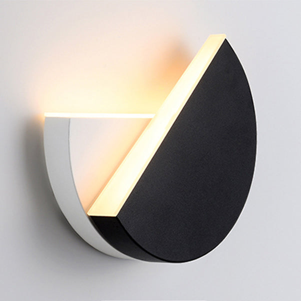 Stile moderno a forma rotonda a led monte a monte leggera camera da letto da letto da comodino lampada con applique