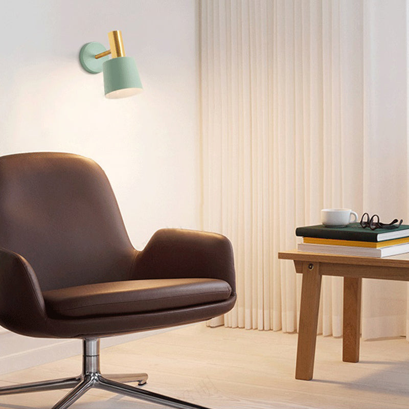 Nordic Macron Wall Sconce One-bulb Wall Mounted Light Fixture for Boy Room