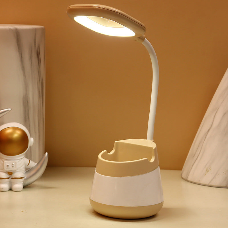 Macaroon Night Table Lampes 1-Light Tripted Lights with Plastic Shade For Bedroom