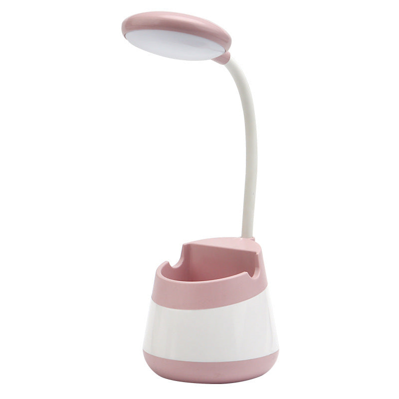 Macaroon Night Table Lampes 1-Light Tripted Lights with Plastic Shade For Bedroom