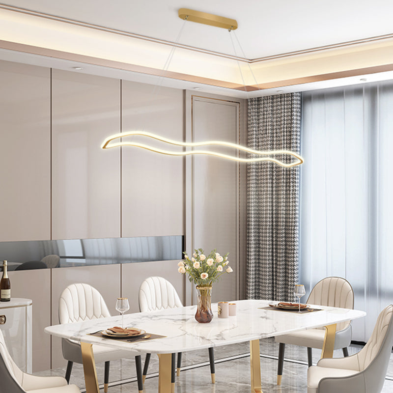 Linear Island Chandelier Lighting Modern Pendant Lighting For Kitchen Island