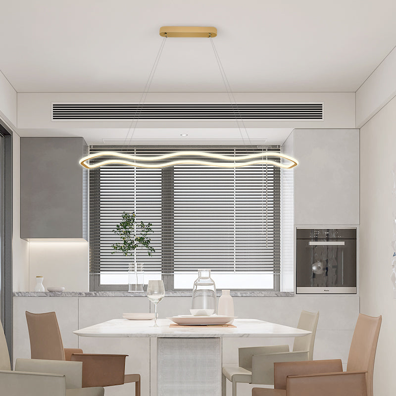 Linear Island Chandelier Lighting Modern Pendant Lighting For Kitchen Island