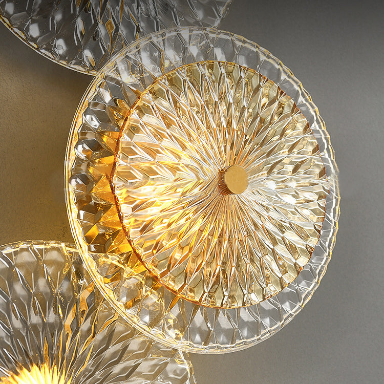 Accensione della parete di vetro postmoderna Vintage Vintage Vintage Postmodern per camera da letto