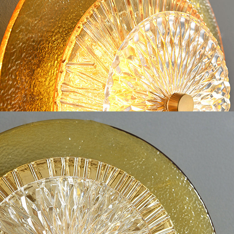 Accensione della parete di vetro postmoderna Vintage Vintage Vintage Postmodern per camera da letto