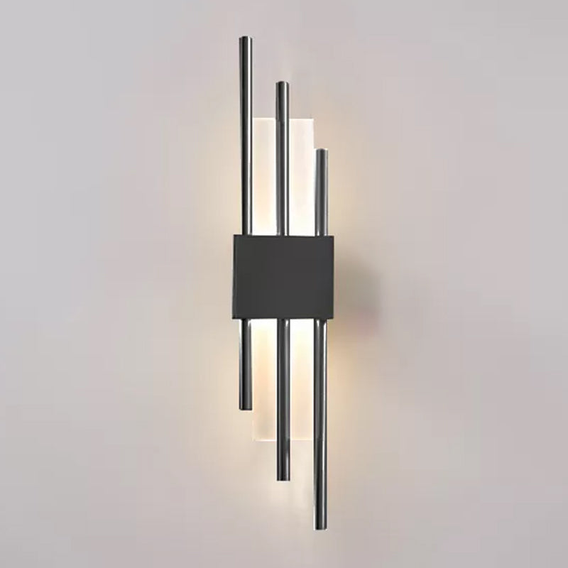 Postmodern Style Unique Shade Wall Sconce Copper 2 Light Sconces for Living Room