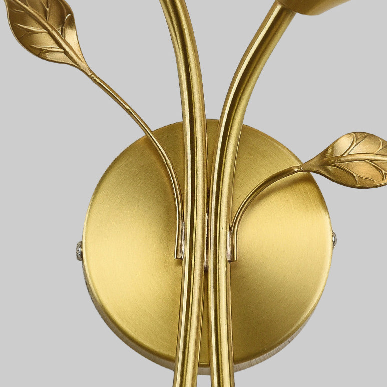 Modern Style Flower Shade Wall Sconce Glass Sconces with Romantic Atmosphere