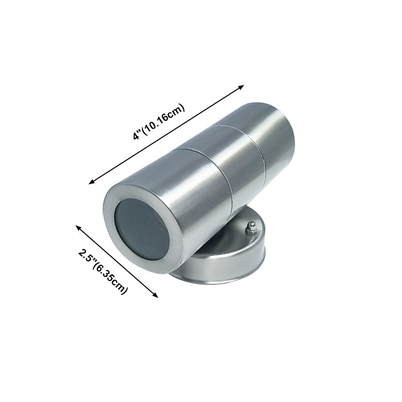 Splicet Moder Cylinder Shade Splique Spliques Apliques de acero inoxidable para el patio para el patio