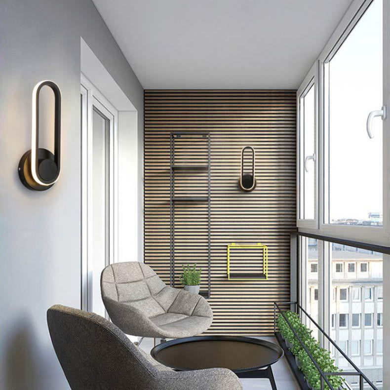 1 Licht geometrische Schatten Wandleuchte moderne Metall Wandmontageleuchte