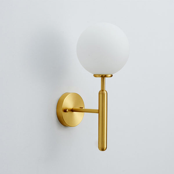 Éclairage d'éclairage mural à balle en or Métal Métal MODERNE 1 LIGNE MUR MUR MURD