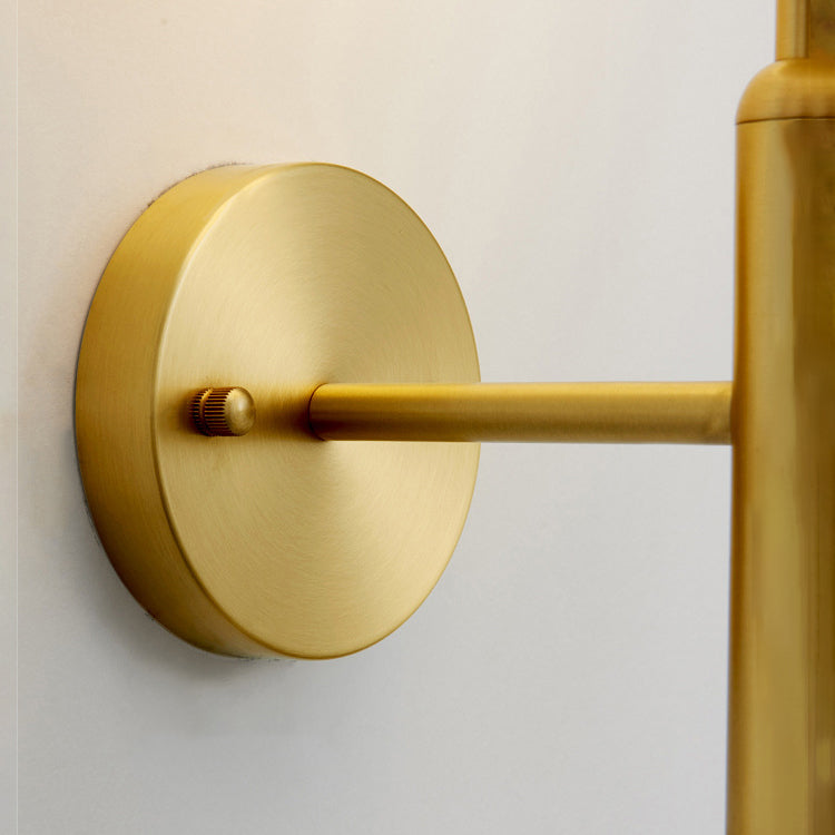 Éclairage d'éclairage mural à balle en or Métal Métal MODERNE 1 LIGNE MUR MUR MURD