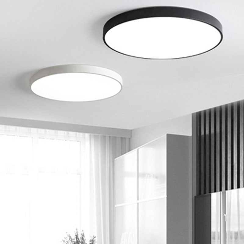 Nordic Modern Style Round Ceiling Lamp Acrylic 1 Light LED Flush Mount Light for Corridor