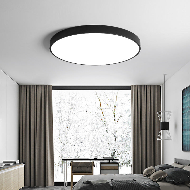 Nordic Modern Style Round Ceiling Lamp Acrylic 1 Light LED Flush Mount Light for Corridor