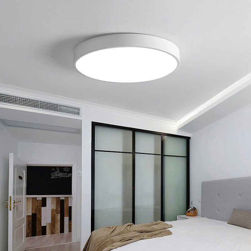 Nordic Modern Style Round Ceiling Lamp Acrylic 1 Light LED Flush Mount Light for Corridor