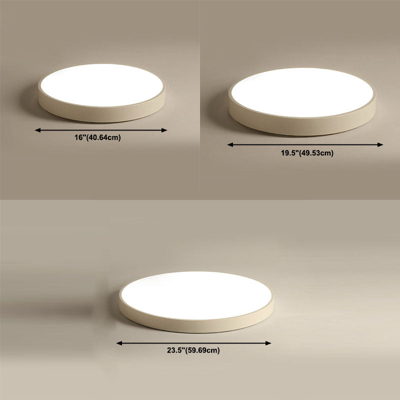 Nordic Modern Style Round Ceiling Lamp Acrylic 1 Light LED Flush Mount Light for Corridor