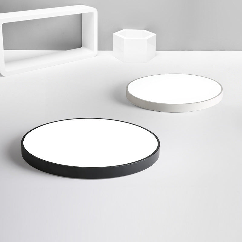 Nordic Modern Style Round Ceiling Lamp Acrylic 1 Light LED Flush Mount Light for Corridor