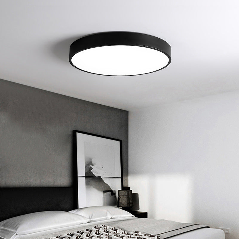 Nordic Modern Style Round Ceiling Lamp Acrylic 1 Light LED Flush Mount Light for Corridor